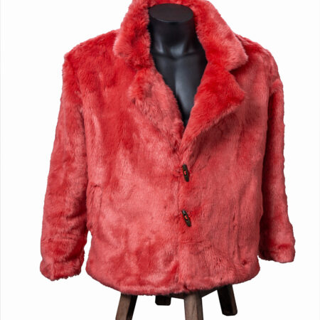 CORAL RED PEA COAT